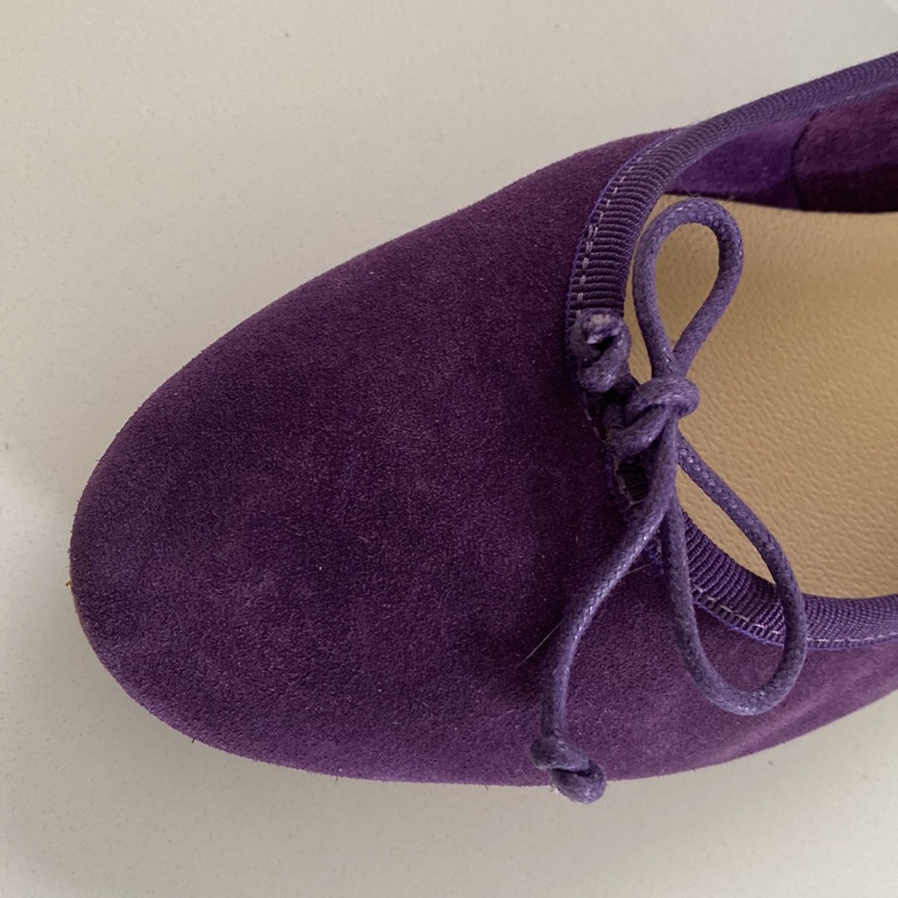 Patricia Green purple suede ballet flats